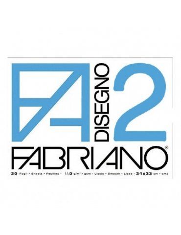 Blocco Fabriano F2 516 Liscio 24x33 211 - Mega 1941