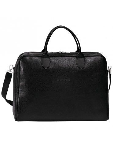 Borsa da lavoro Longchamp Le Foulonné Document Holder Nera