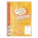 Ricambio Pool Fogli a Buchi A5 Rinforzati Quadretti 5mm 100 Gr. Cf.40