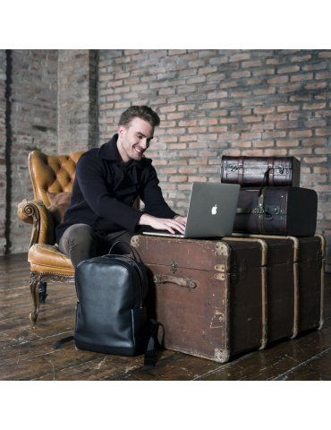 Zaino Moleskine Classic Leather Collection Nero Sconti e Saldi Outlet