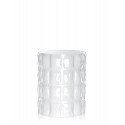 Vaso Kartell Matelassé Bianco Ghiaccio