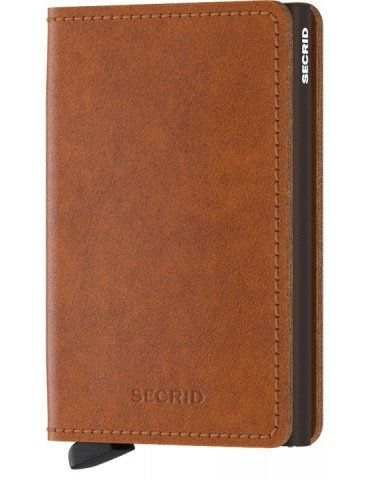 Portacarte Secrid Slimwallet Original Cognac-Brown