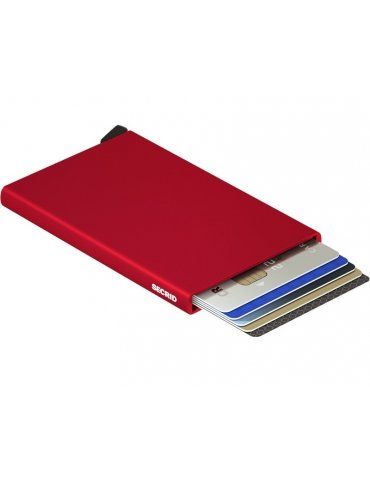 Portacarte Secrid Cardprotector Alluminio Rosso