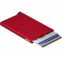 Portacarte Secrid Cardprotector Alluminio Rosso