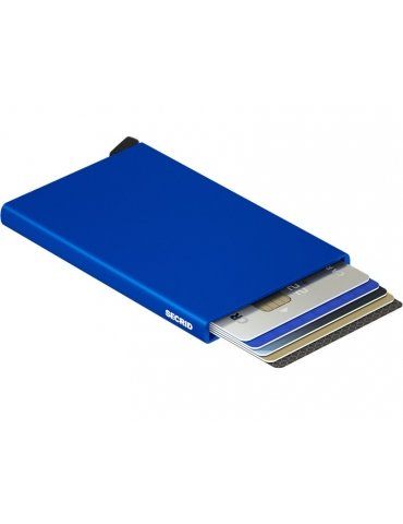 Portacarte Secrid Cardprotector Alluminio Blu