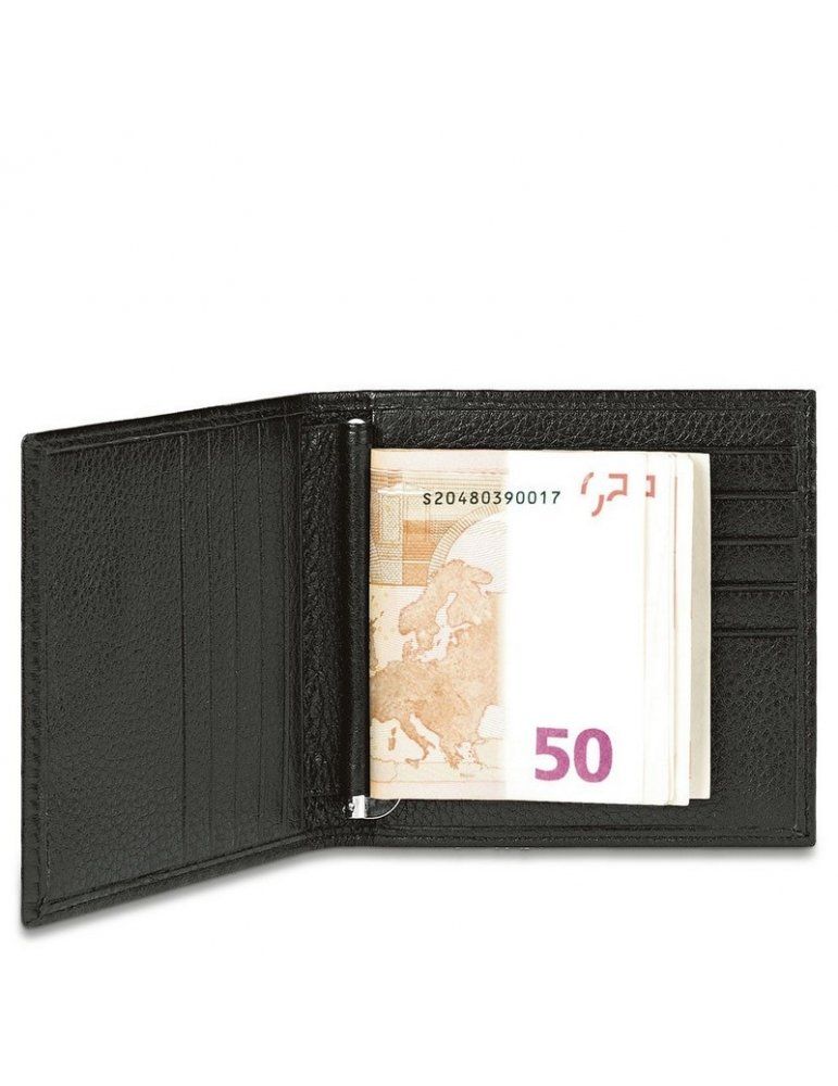 Portafoglio uomo verticale piccolo con fermasoldi | Shop Piquadro
