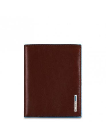Custodia Passaporto Piquadro Blue Square Mogano