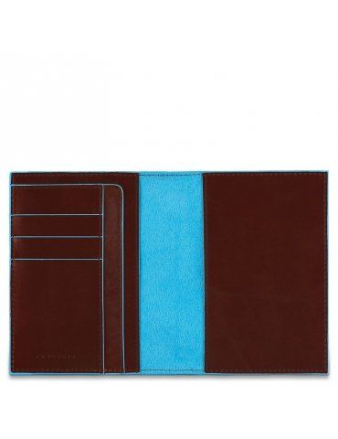 Custodia Passaporto Piquadro Blue Square Mogano