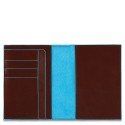 Custodia Passaporto Piquadro Blue Square Mogano
