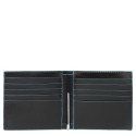 Portafoglio Piquadro in Pelle con Fermasoldi Centrale Nero
