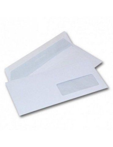 Busta Edera 11x23 con Strip Adesivo C/Finestra Confezione 100 Pezzi