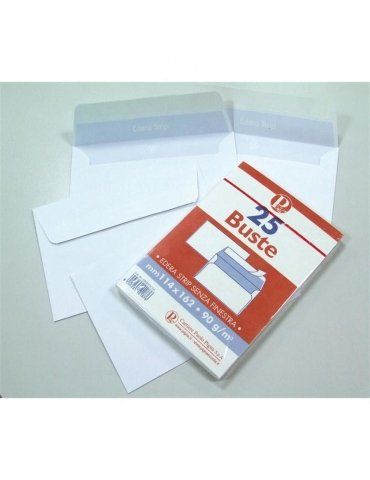 Busta Silver 80 11,4x16,2 con Strip Adesivo Conf. 25 Pezzi