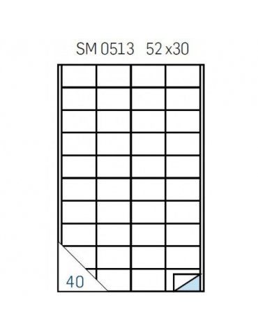 Etichette Adesive Pool Over Senza Margine Formato A4 52x30