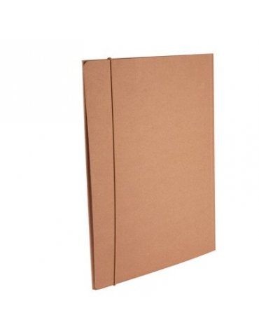 Cartellina Avana Eco 3 Lembi con Elastico 25x34