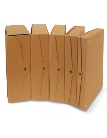 Scatola Portaprogetto Eco con Bottone Dorso 8 Conf. 5 Pezzi