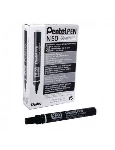 Marker Professionale Indelebile Pentel N50 Conf. 12 Pezzi Marker Professionale Indelebile Pentel N50 Conf. 12 Pezzi