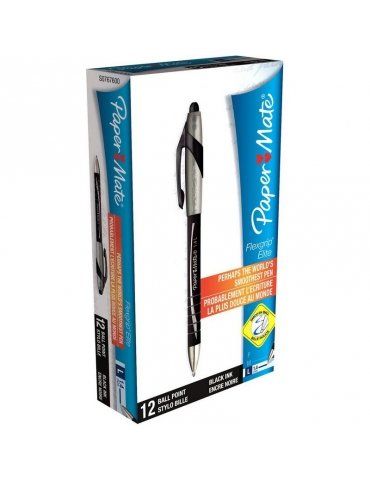 Penna a Sfera Papermate Flex Grip Elite Conf. 12 Pezzi