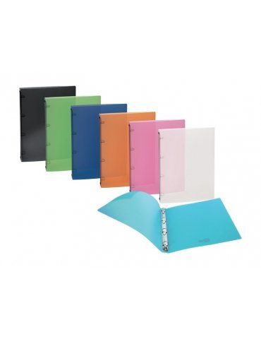 Raccoglitore ad Anelli 22x30 Dorso 30 Pool Over Tinta Unita in PPL Trasparente