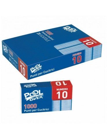 Punti Pinzatrice Pool Over 10M Confezione 20 Scatole