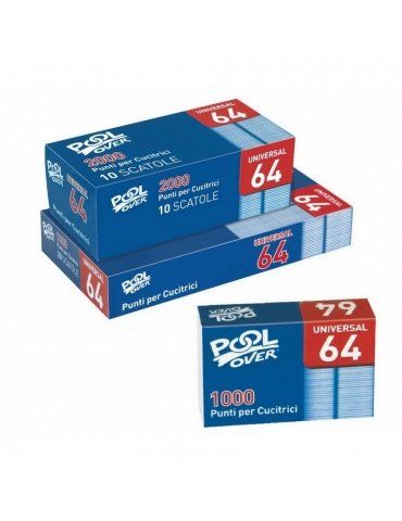 Punti Pinzatrice Pool Over 64 Confezione 20 Scatole
