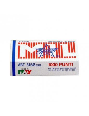 Punti Pinzatrice Zenith 515 24/8 Confezione da 10 Scatole