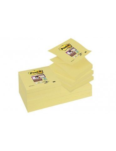 Blocco Adesivo Post-it 3M Colore Giallo 76x76 Confezione 12 Pezzi