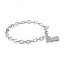 Bracciale Donna Rosato Sogni Argento con Fiocco