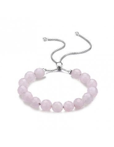 Bracciale Donna Rosato Slider Argento/Quarzo