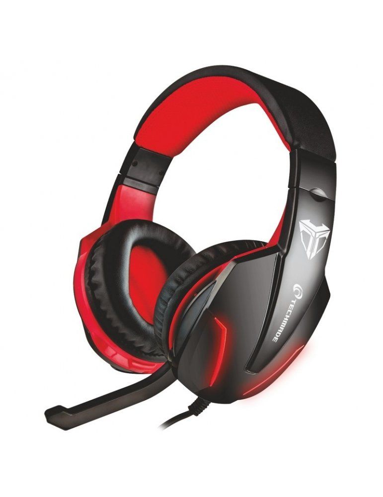 Cuffie Gaming TECHMADE Camouflage Blu – Stereo Con Microfono, Jack 3,5 Mm, LED USB, Compatibili PC E Console