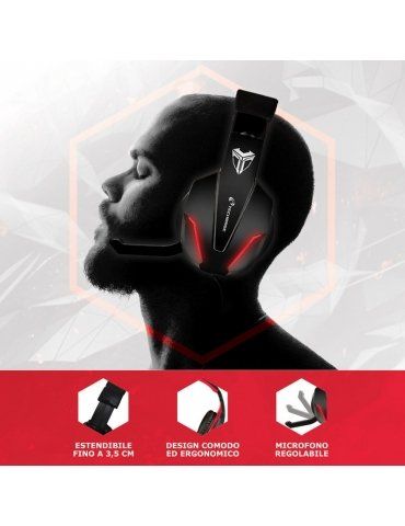 Cuffie Techmade Gaming Headset Liv.1