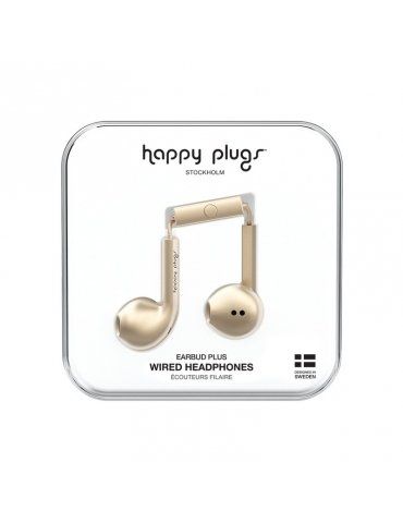 Auricolari Happy Plugs Matte Gold