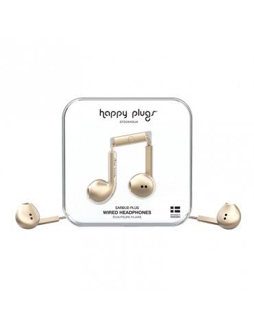 Auricolari Happy Plugs Matte Gold