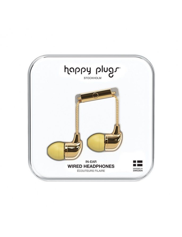Auricolari Happy Plugs In-Ear Gold