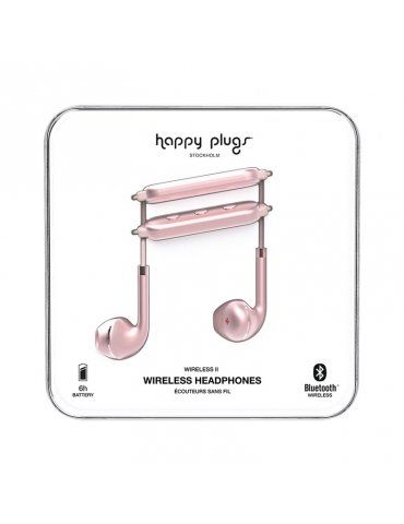 Auricolari Happy Plugs Wireless II Pink