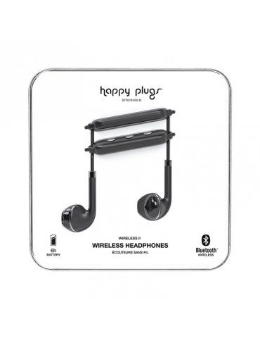 Auricolari Happy Plugs Wireless II Black