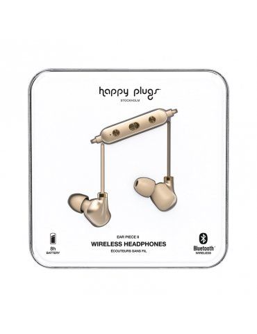 Auricolari Happy Plugs Wireless Ear Piece II Matte Gold