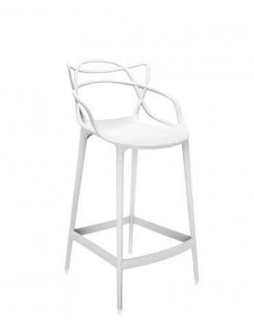 Sgabello Kartell Masters Stool Bianco