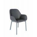 Poltroncina Kartell Clap PVC Grigia