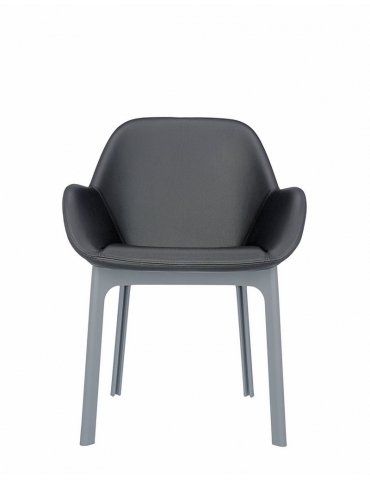 Poltroncina Kartell Clap PVC Grigia