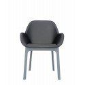 Poltroncina Kartell Clap PVC Grigia