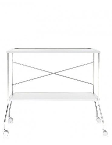 Carrello/tavolino Kartell Flip Bianco