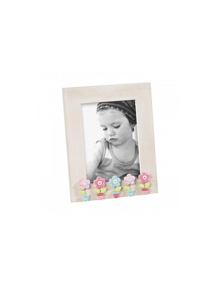 Portafoto Mascagni Casa In Legno Con Elefantino Celeste – Idea Regalo Perfetta Per Ricordi Speciali (13x18 Cm) - 3