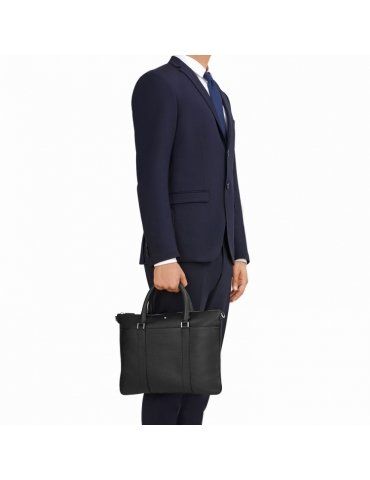 Borsa Montblanc Portadocumenti Flat Meisterstuck Nero