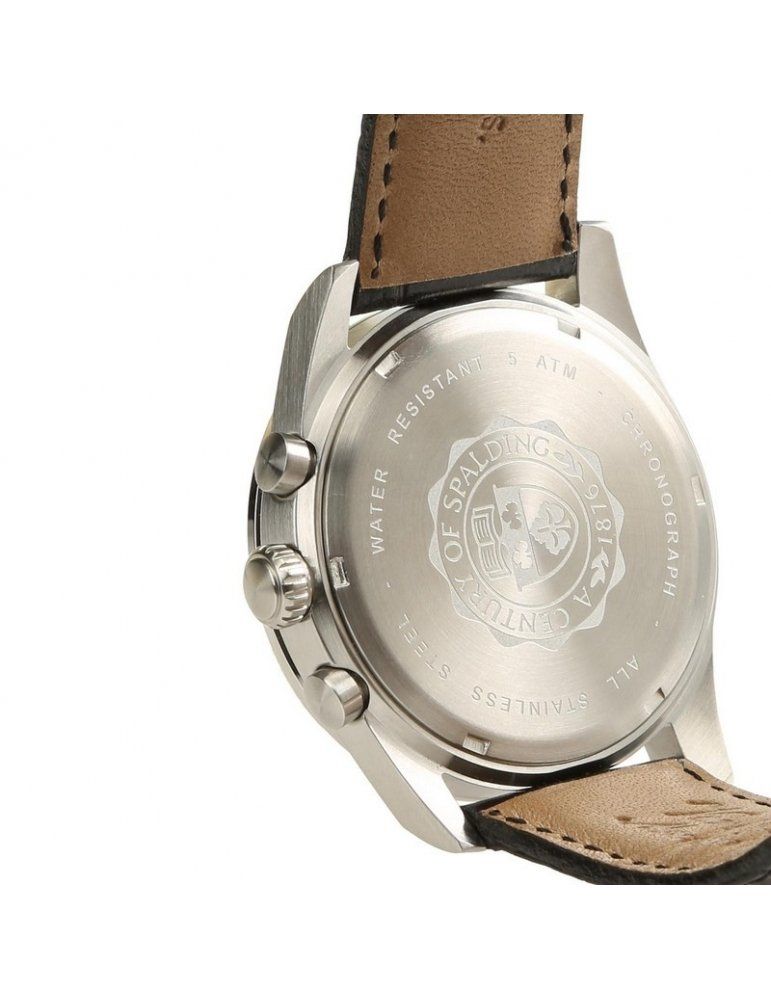 Orologio Spalding \u0026 Bros Buxton Cronografo Nero Sconti fino al 30%