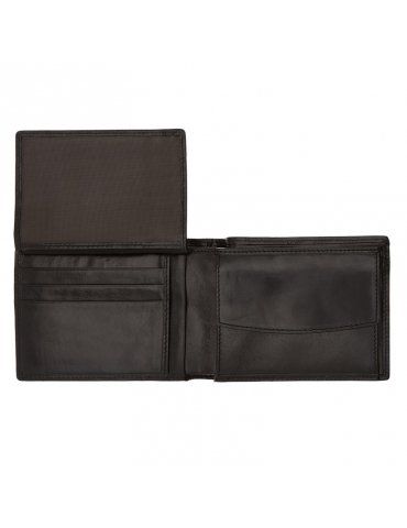 Portafoglio Uomo The Bridge Story 7 Scomparti Nero