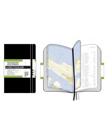 Taccuino Moleskine City Notebook Amsterdam Pocket 9x14