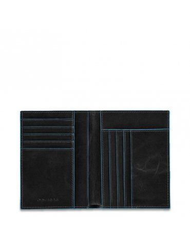 Portafoglio Verticale Uomo Piquadro Blue Square Nero Portafoglio Verticale Uomo Piquadro Blue Square Nero