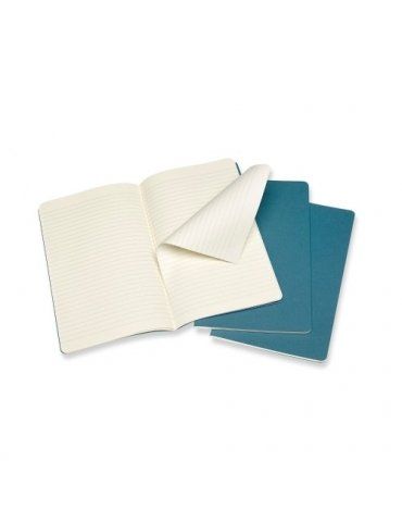 Quaderno Moleskine Cahiers Large 13x21 Righe Blu