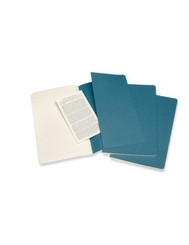 Quaderno Moleskine Cahiers Large 13x21 Righe Blu