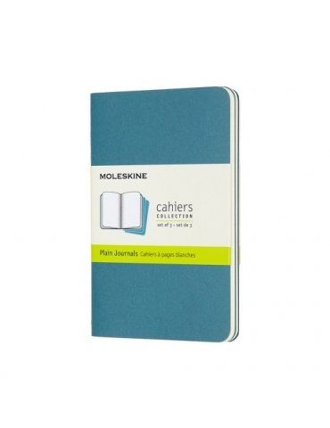 Quaderno Moleskine Cahiers Pocket 9x14 Pagina Bianca Blu